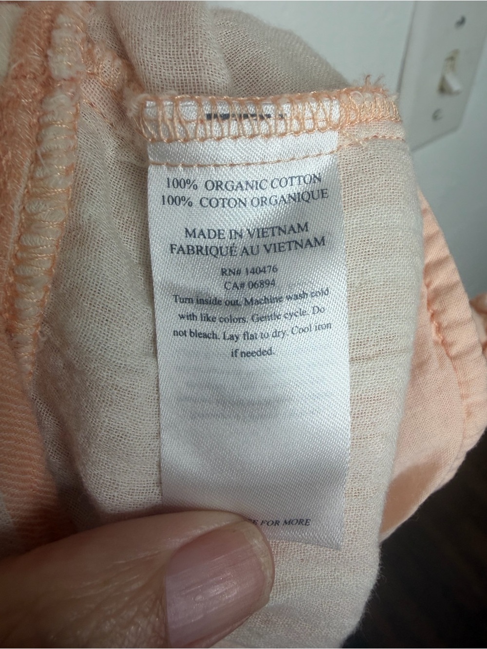 Faherty Dress Large Orange Striped Isha Organic Cotton Gauze Sleeveless Pockets. - Picture 4 of 6
